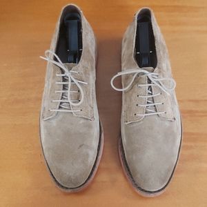 HH Brown vintage suede derby shoes